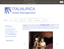 Tablet Screenshot of italialirica.com
